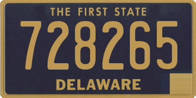DE license plate 728265