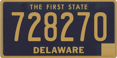 DE license plate 728270