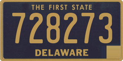 DE license plate 728273