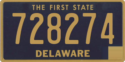 DE license plate 728274