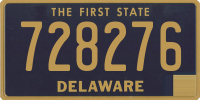 DE license plate 728276