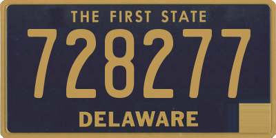 DE license plate 728277