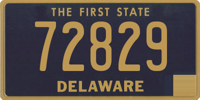 DE license plate 72829