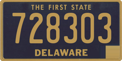 DE license plate 728303