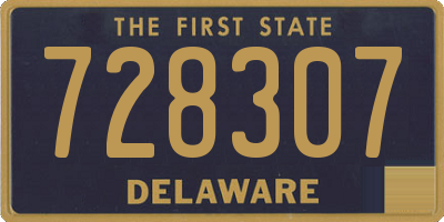 DE license plate 728307