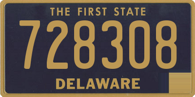 DE license plate 728308