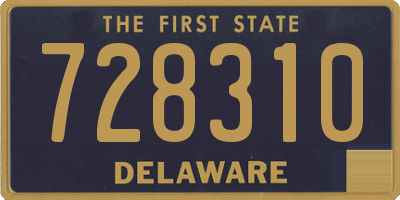 DE license plate 728310