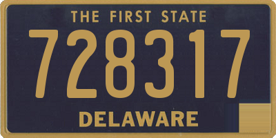 DE license plate 728317