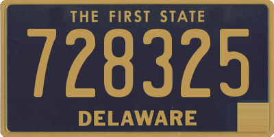 DE license plate 728325