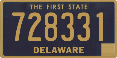 DE license plate 728331