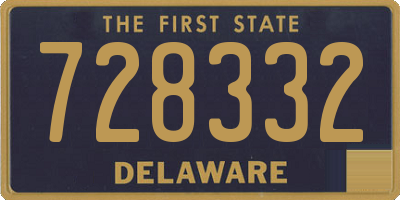 DE license plate 728332