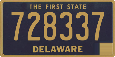 DE license plate 728337