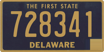 DE license plate 728341