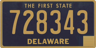 DE license plate 728343