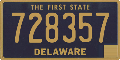 DE license plate 728357