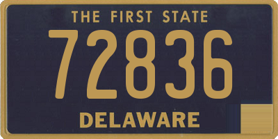 DE license plate 72836
