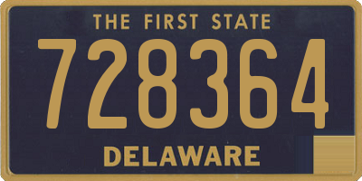 DE license plate 728364