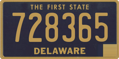 DE license plate 728365