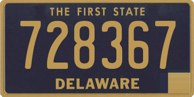 DE license plate 728367
