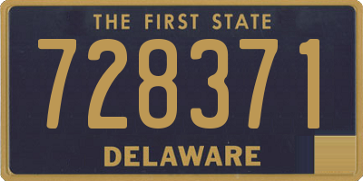 DE license plate 728371