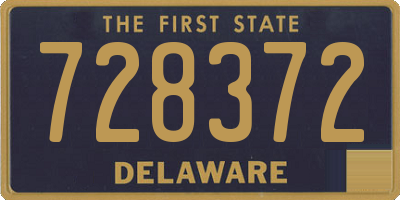 DE license plate 728372