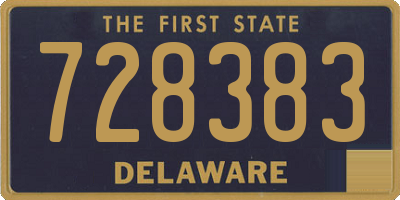 DE license plate 728383
