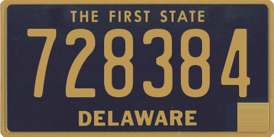 DE license plate 728384