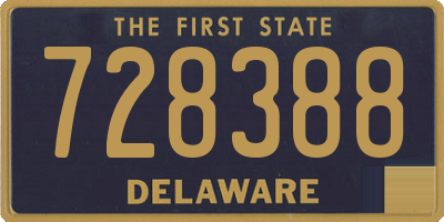 DE license plate 728388