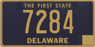 DE license plate 7284