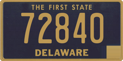 DE license plate 72840