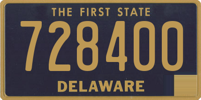 DE license plate 728400