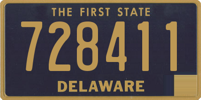 DE license plate 728411