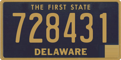 DE license plate 728431