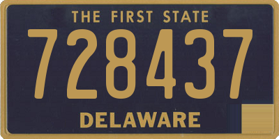 DE license plate 728437