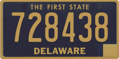 DE license plate 728438