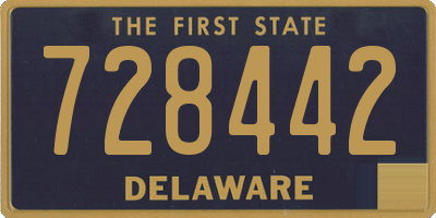 DE license plate 728442