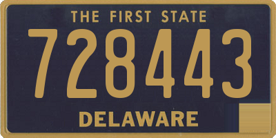 DE license plate 728443