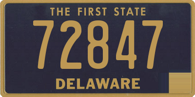 DE license plate 72847