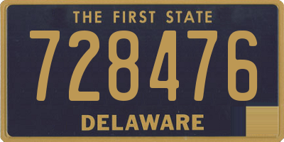 DE license plate 728476