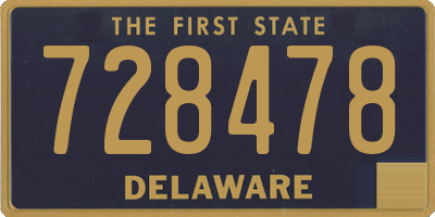 DE license plate 728478