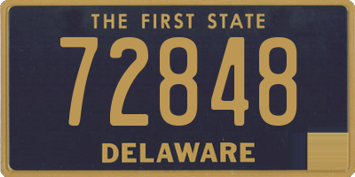 DE license plate 72848