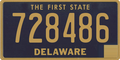 DE license plate 728486