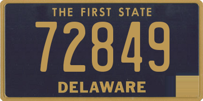 DE license plate 72849