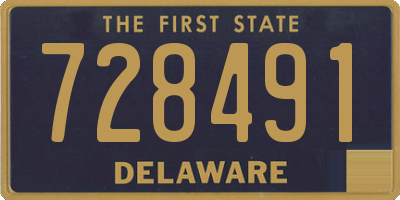 DE license plate 728491