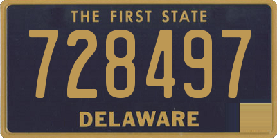 DE license plate 728497
