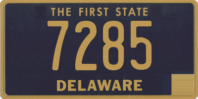 DE license plate 7285