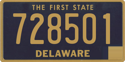 DE license plate 728501