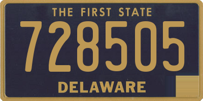 DE license plate 728505