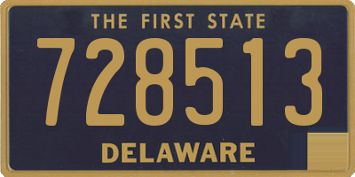 DE license plate 728513