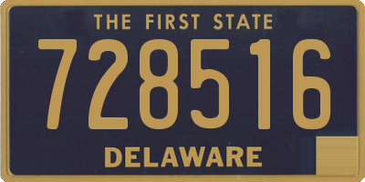 DE license plate 728516